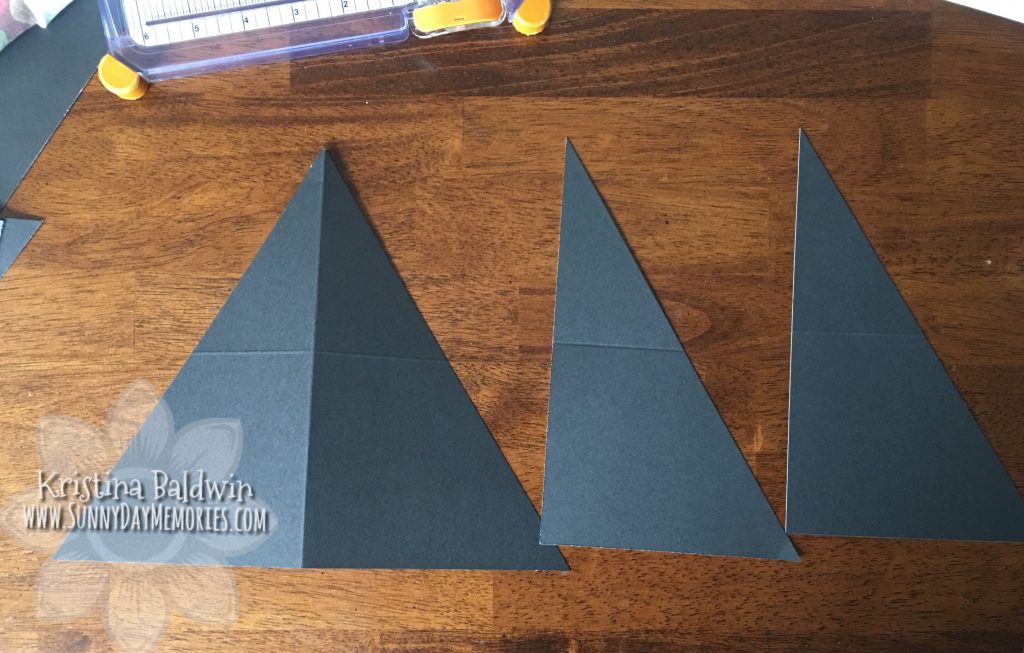 Double Triangle Pocket Card pieces