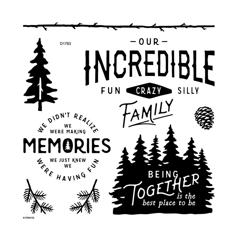 Fresh Air Scrapbooking Stamp Set