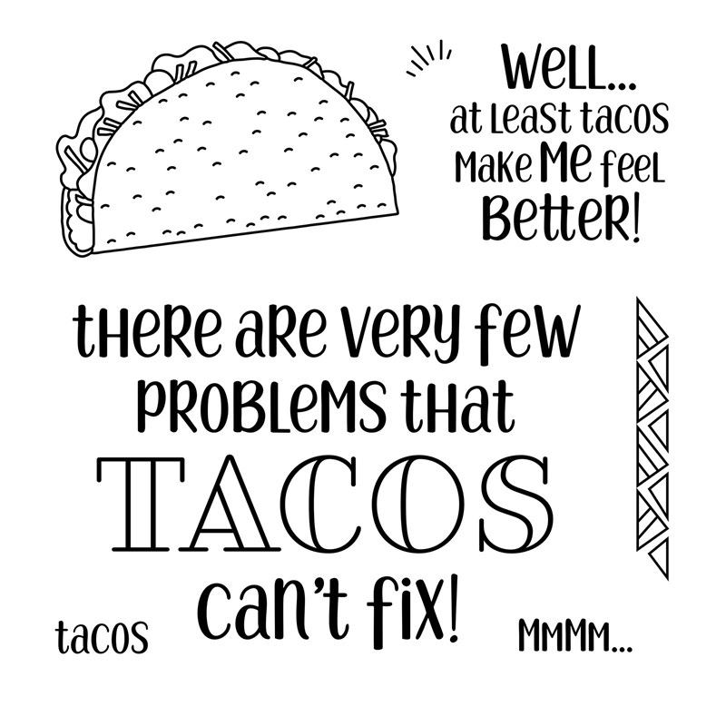 Better with Tacos Stamp Set