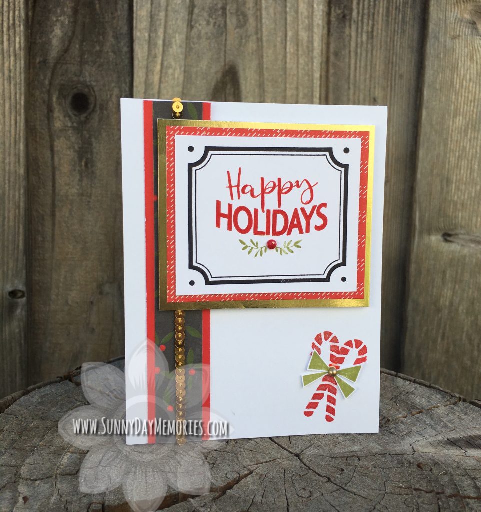 Traditional Happy Holidays Card