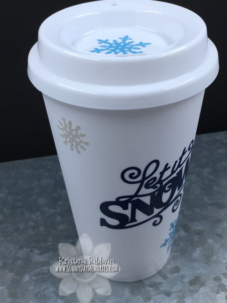 Let it Snow Reusable Cup/Lid