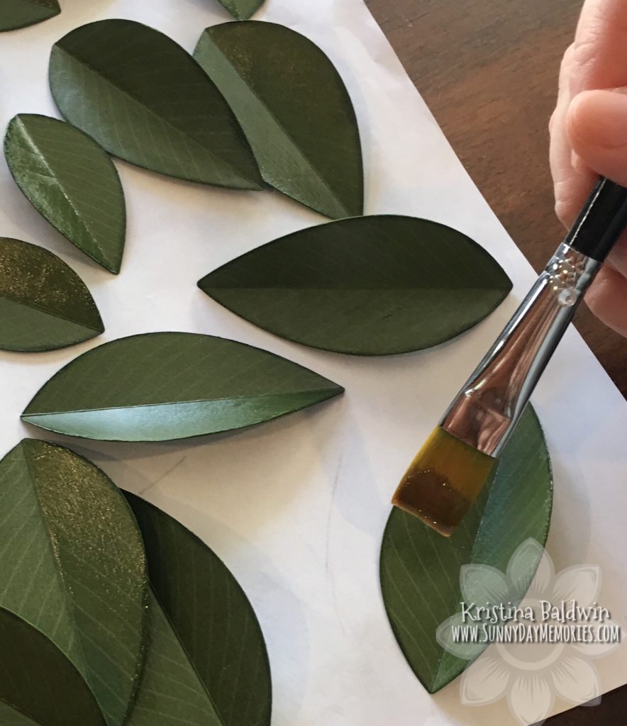 Painting Magnolia Leaves with CTMH's Liquid Glass