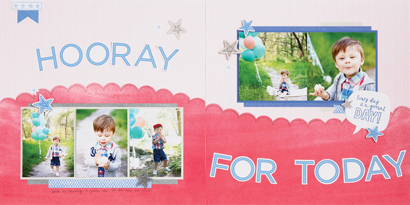 January Craft with Heart Layout