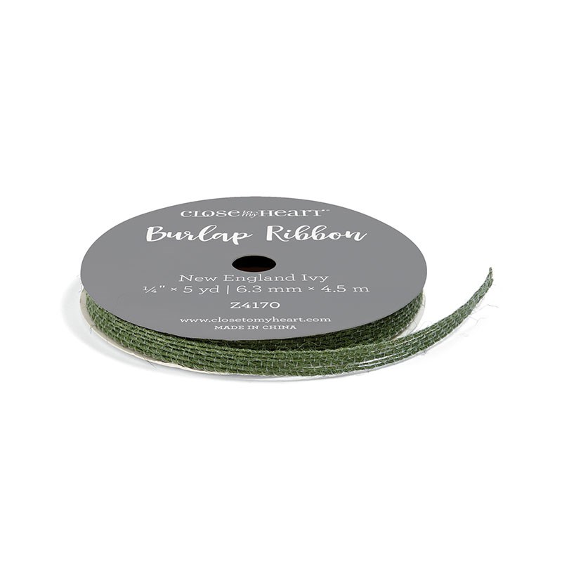 New England Ivy Burlap Ribbon