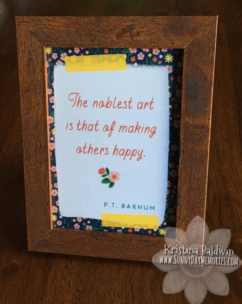 Framed CTMH Craft with Heart Quote Card