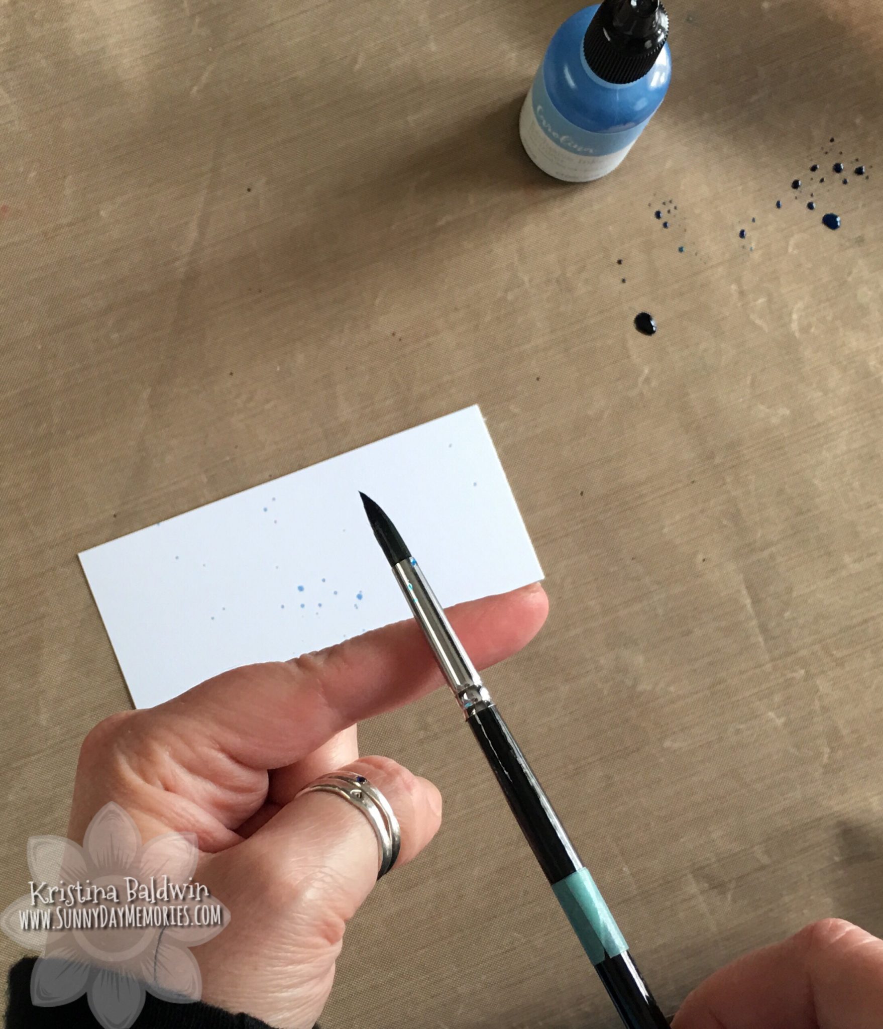 Re-inker Splatter Technique How To