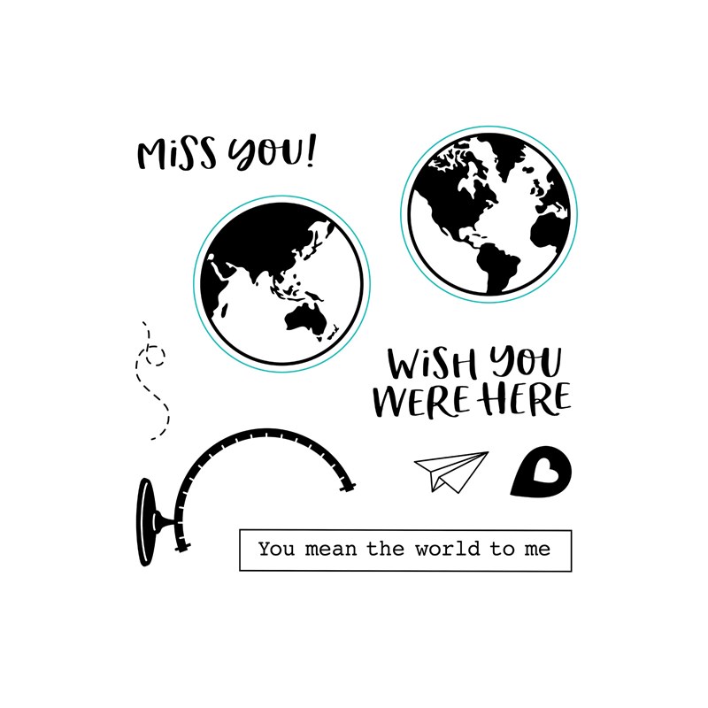 CTMH Wish You Were Here Stamp Set