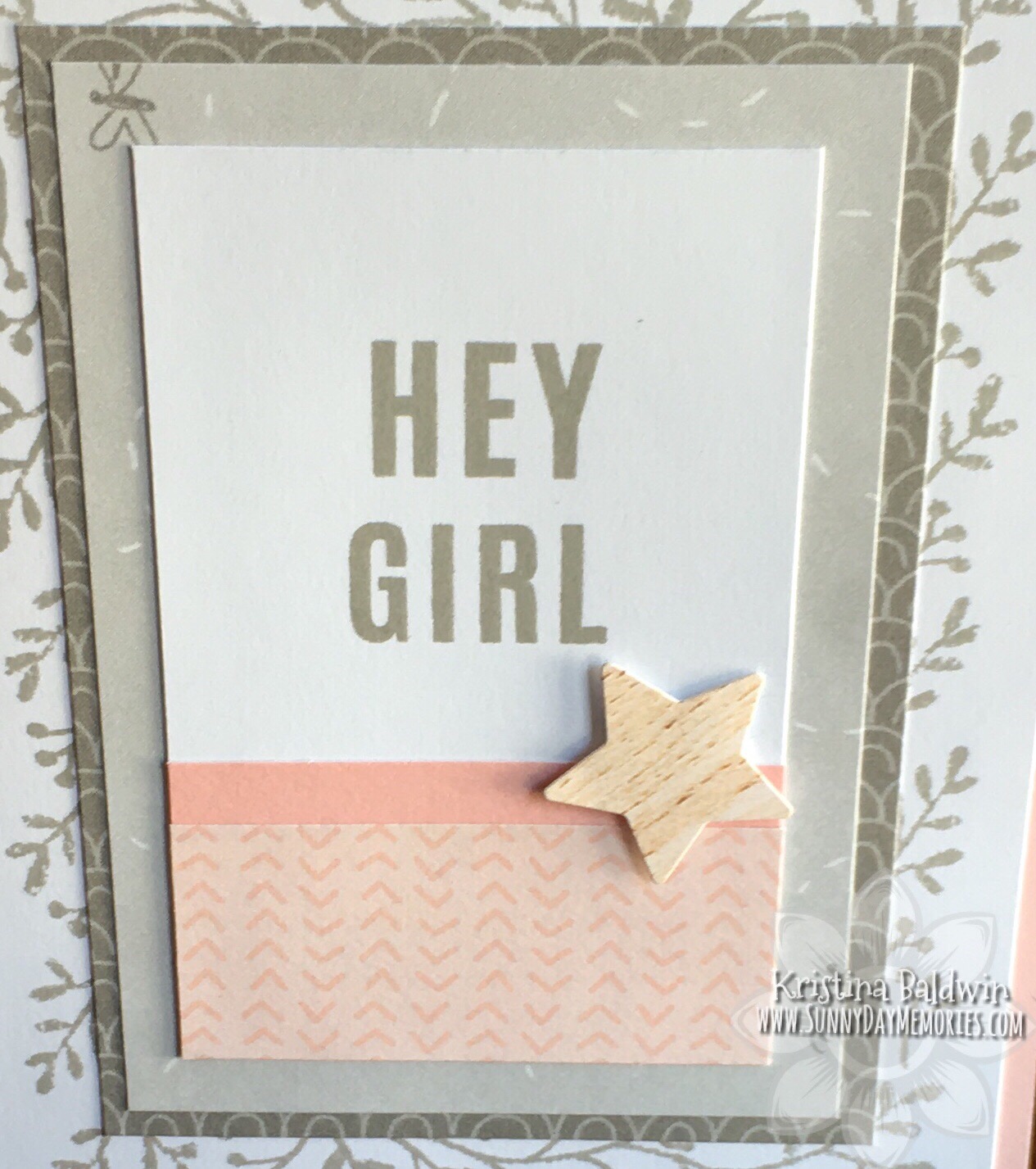 CTMH Hey Girl Card Closeup