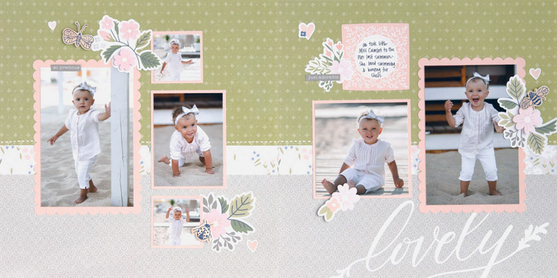 CTMH May Sweet Girl Craft with Heart Layout