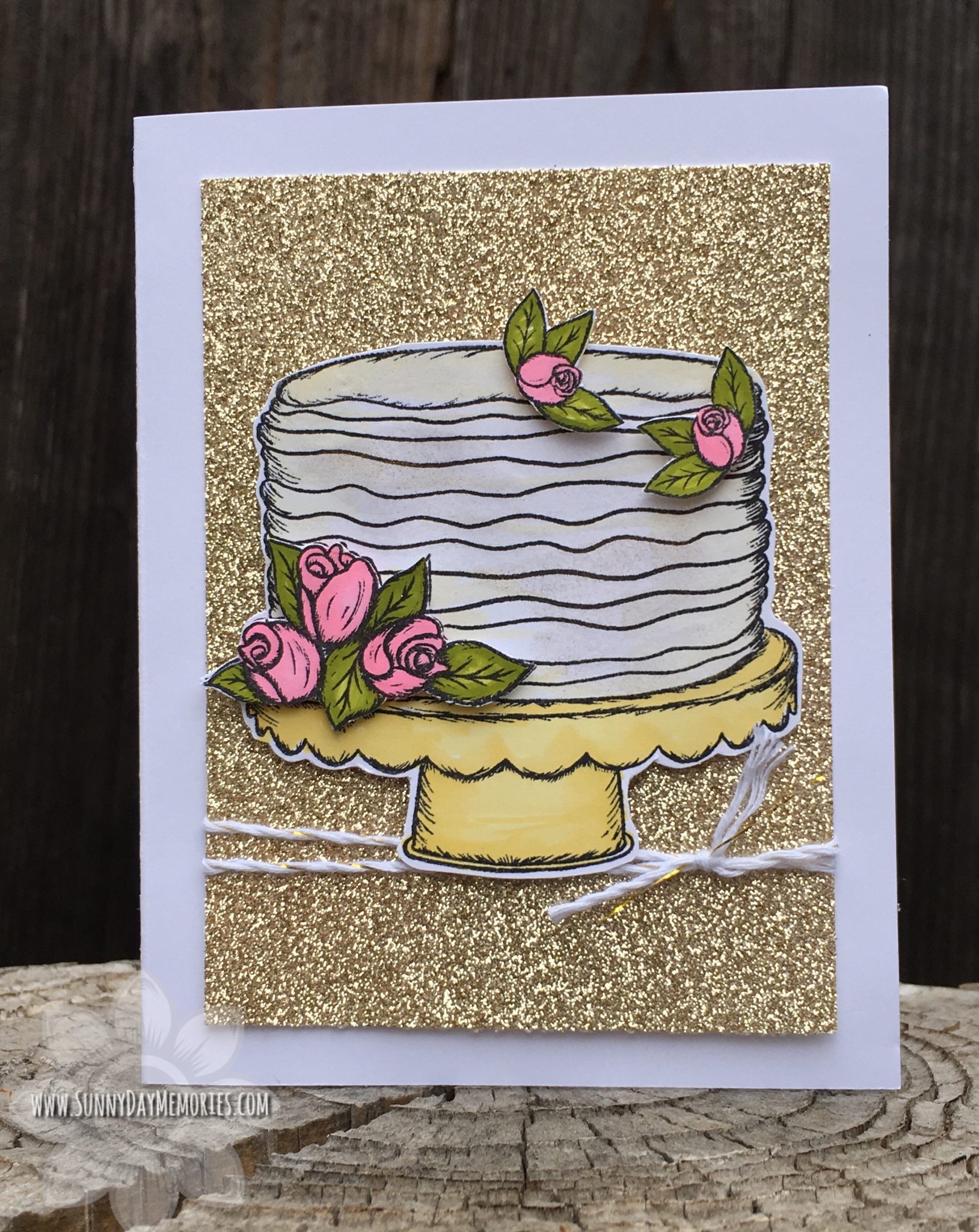 CTMH It's Your Day to Sparkle Cake Card