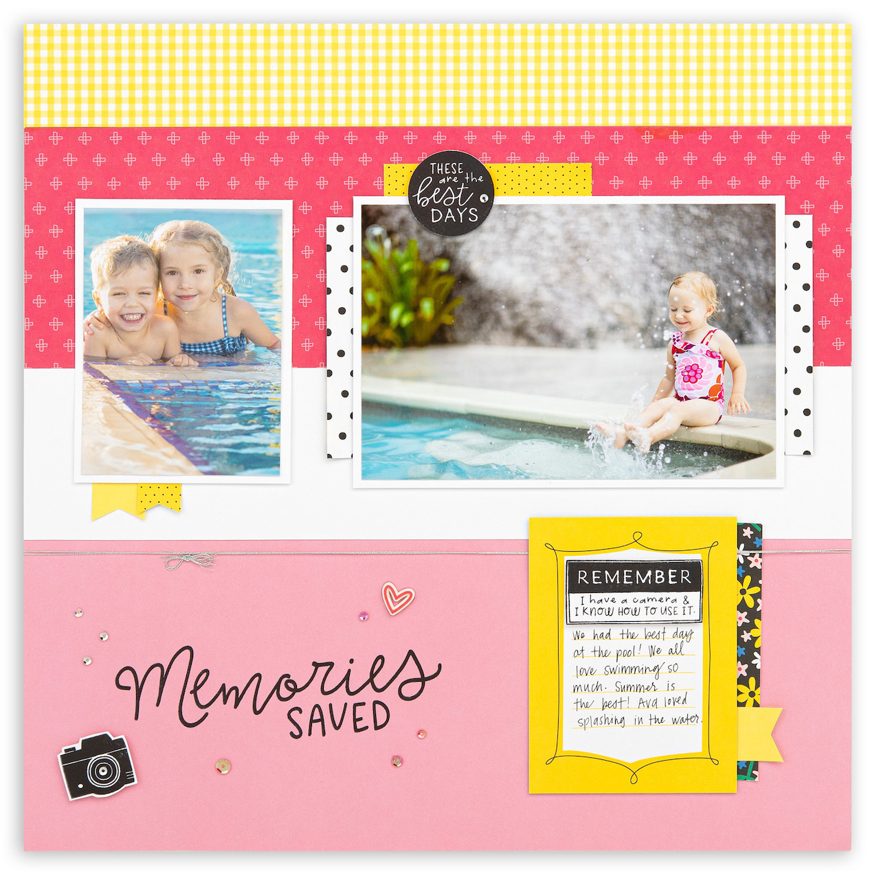 CTMH Memories Scrapbook Layout