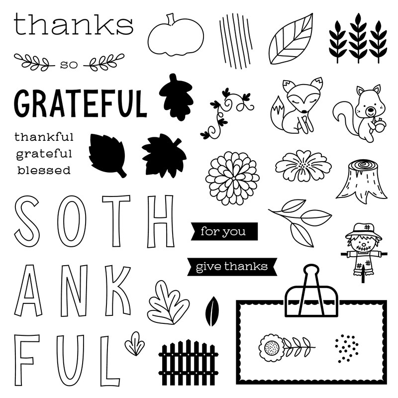 CTMH Giving Thanks Stamp Set