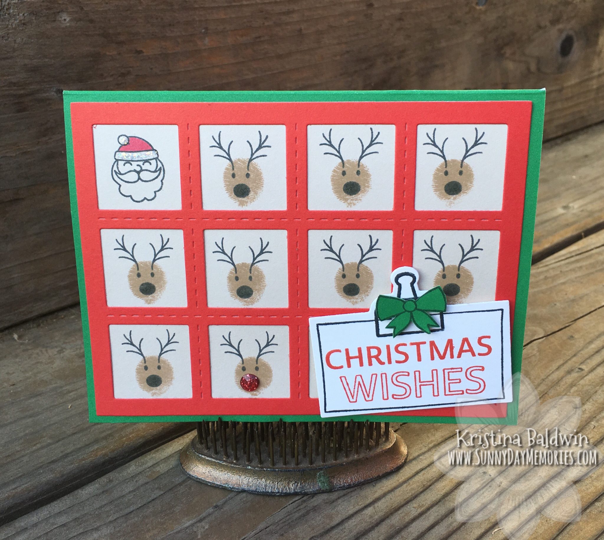 CTMH A Dash of Joy Santa & Reindeer Card