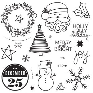 CTMH Holiday Cheer Whimsical Holiday Stamp Set