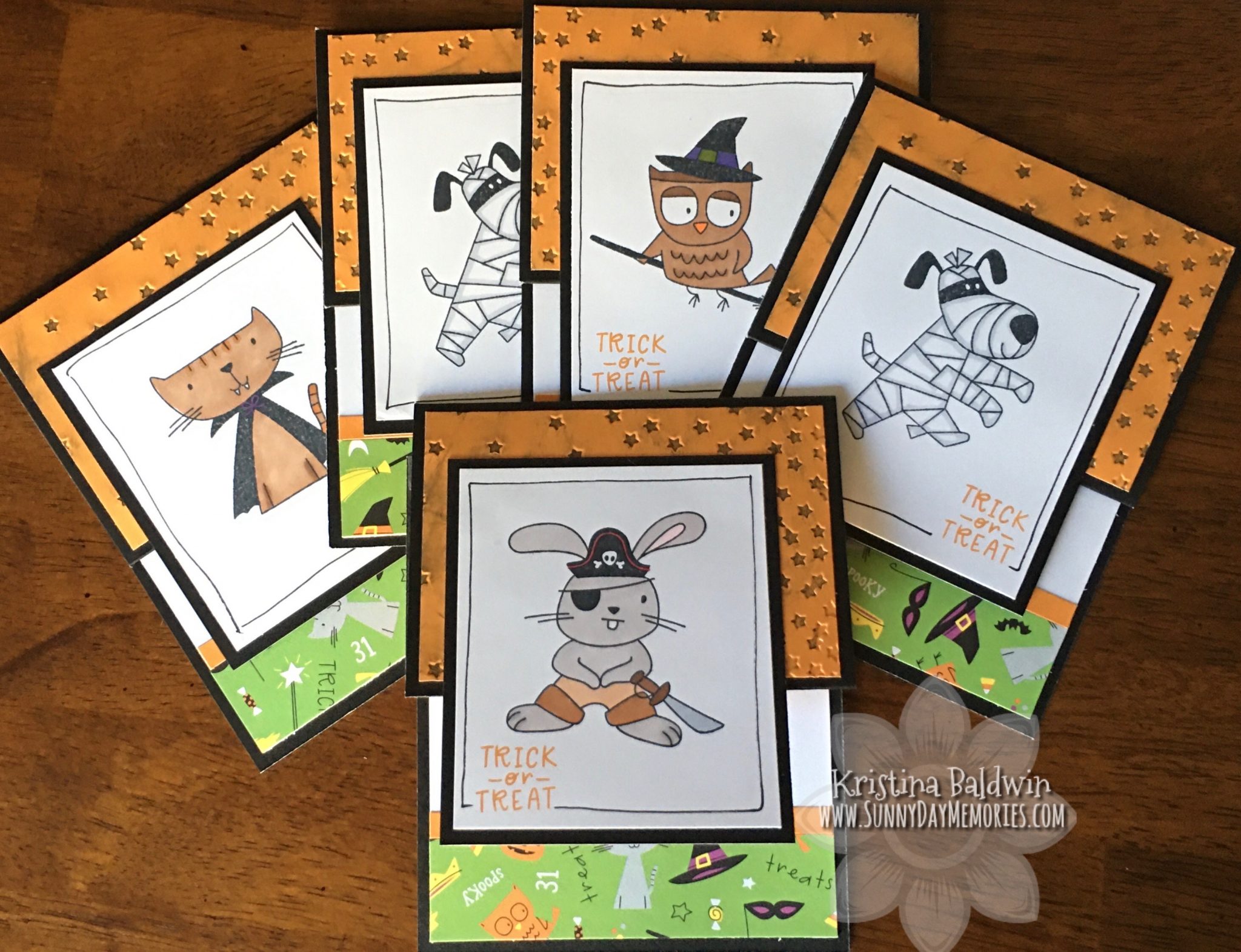 CTMH Spooktacular Frightful Friends Gift Card Holders