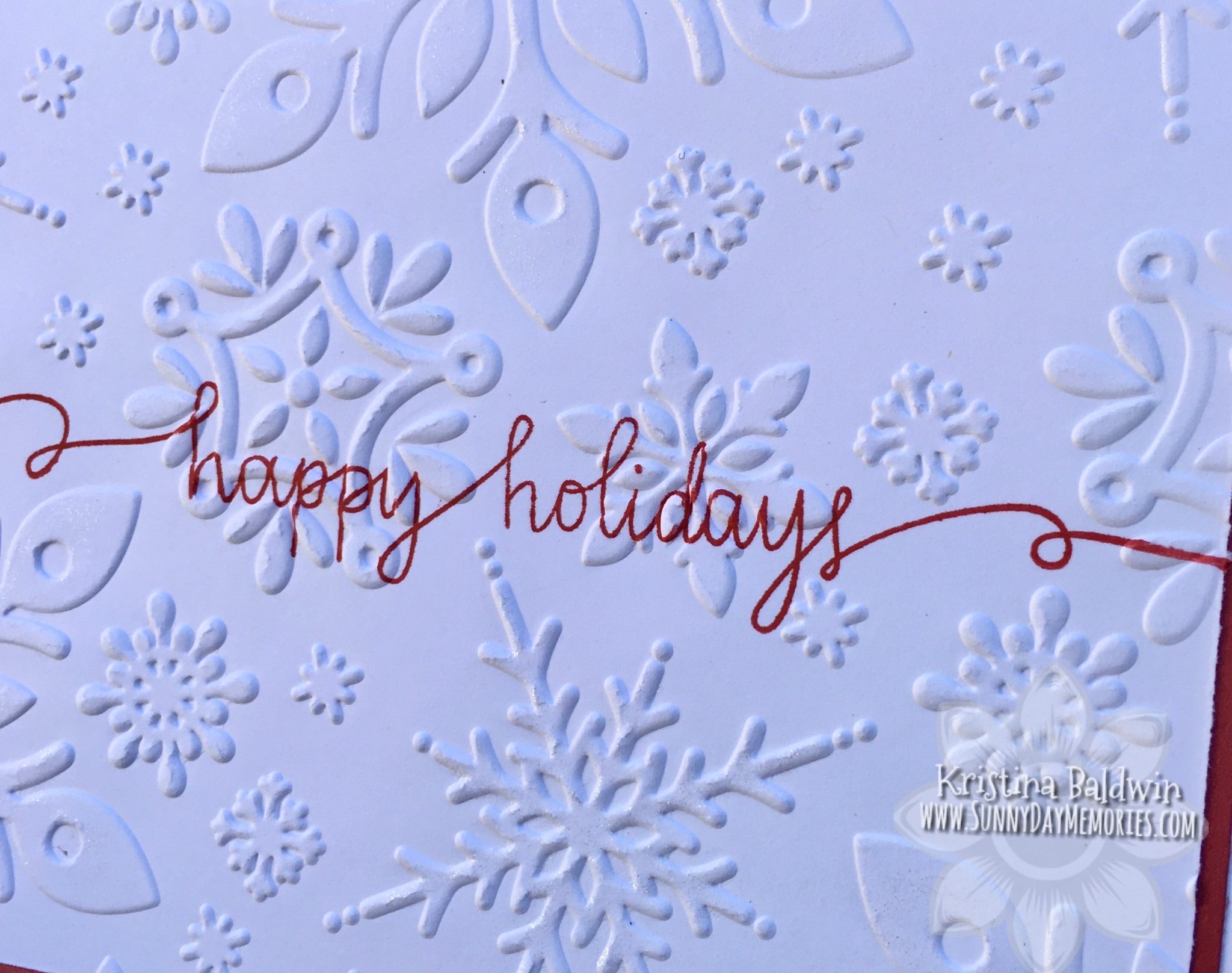 Closeup CTMH Happy Holidays Card