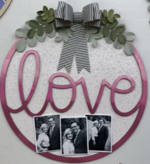 CTMH Wooden Love Wreath