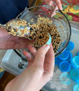 Packing Birdseed Eggs