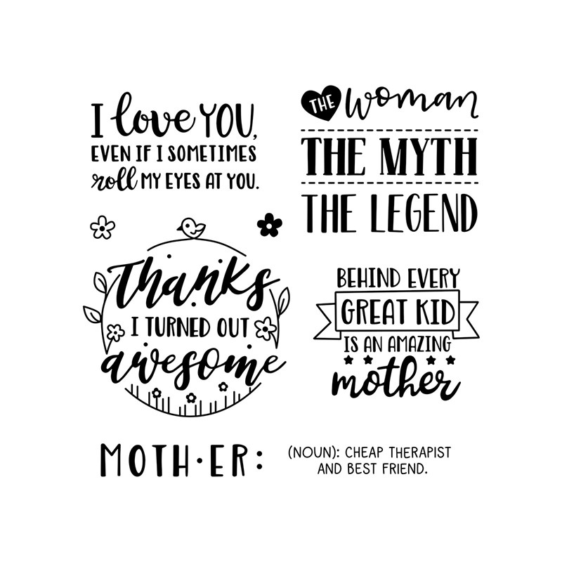 CTMH Amazing Mother Stamp Set