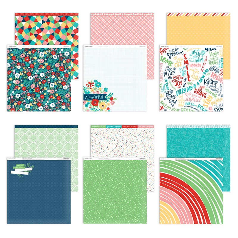 CTMH Blue Skies National Scrapbooking Paper Collection