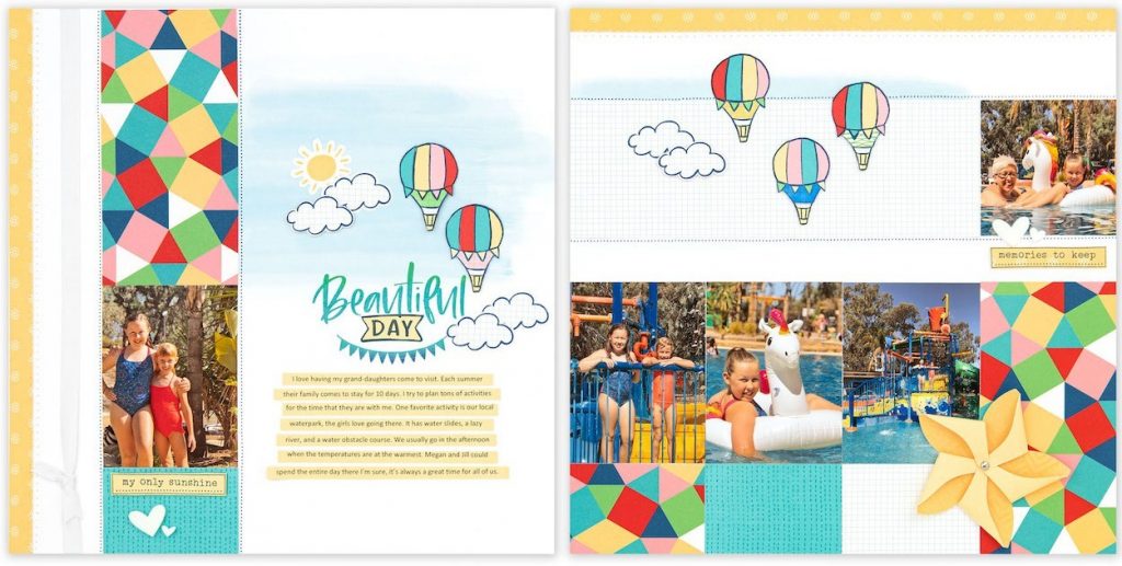 CTMH FREE Blue Skies Layout 