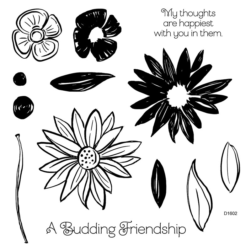 CTMH A Budding Friendship Stamp Set D1602