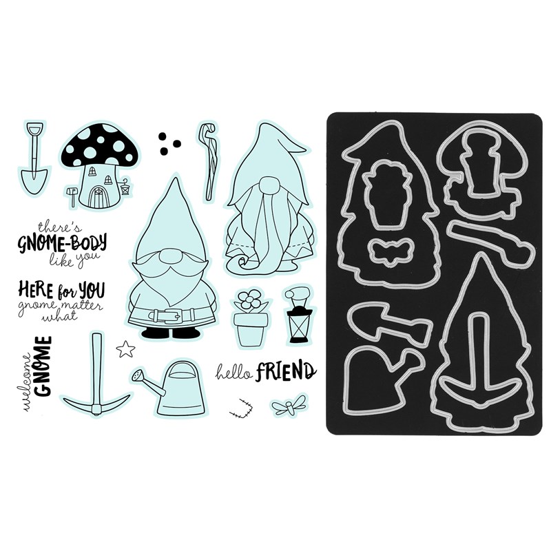 CTMH Garden Gnomes Stamp + Thin Cuts