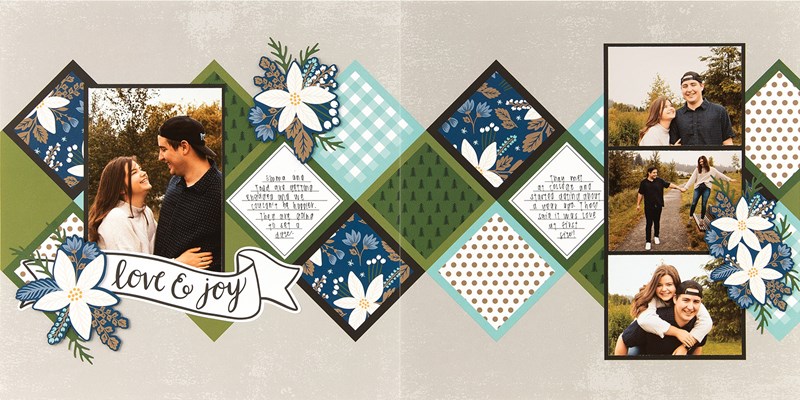 CTMH Craft with Heart December Scrapbook Layout 1