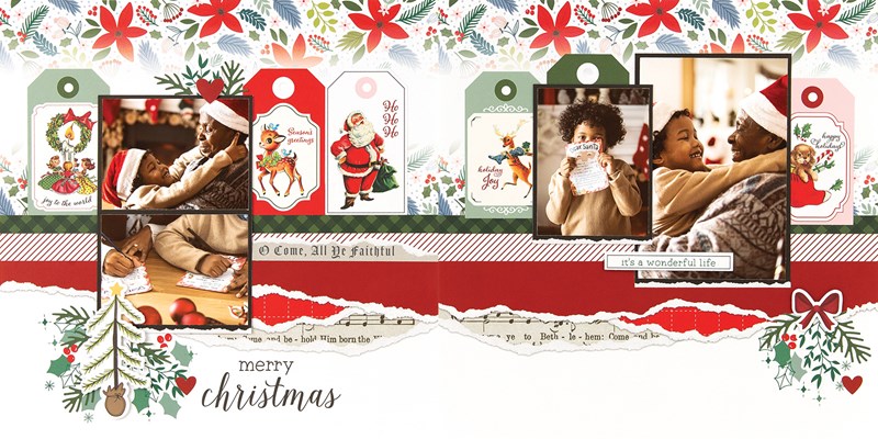 CTMH Craft with Heart December Scrapbook Layout 2