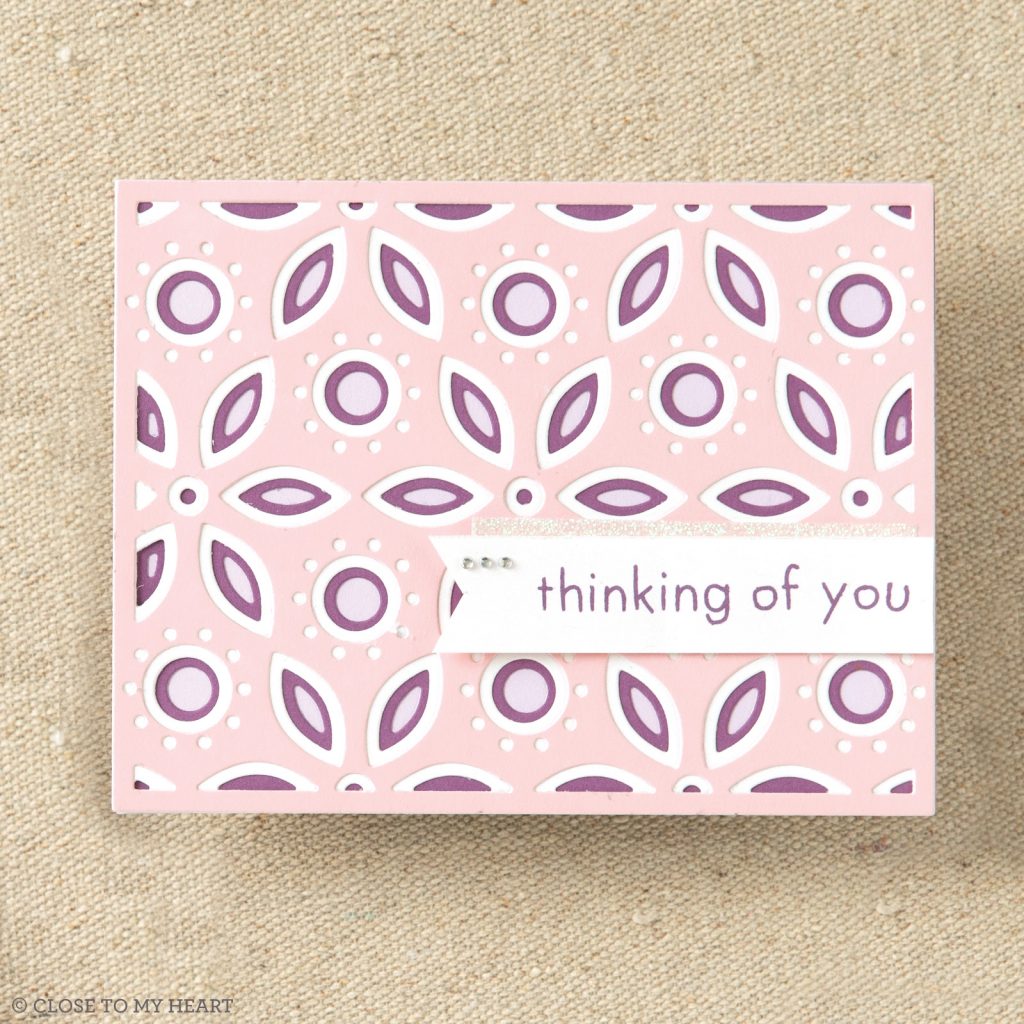 CTMH Layered Floral Backgrounds Thin Cuts Card