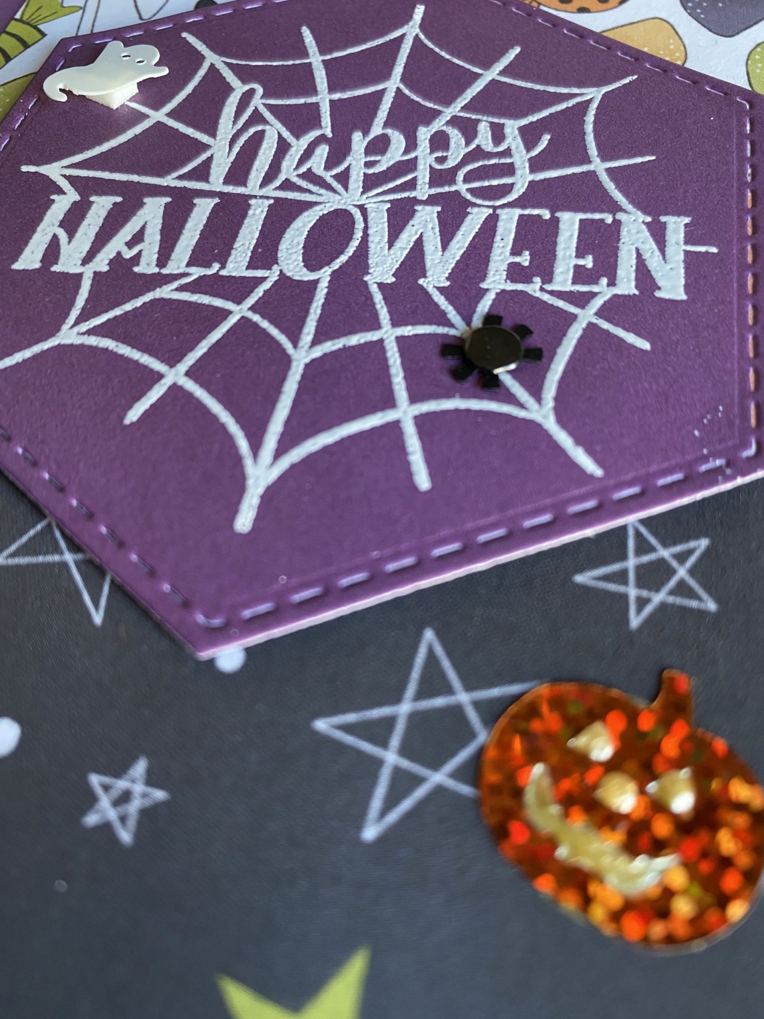 Halloween Spider Web Card