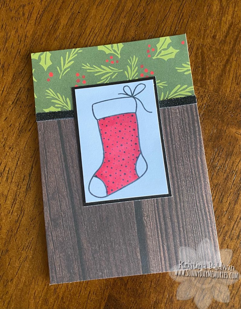 Darling Handmade Stocking Card