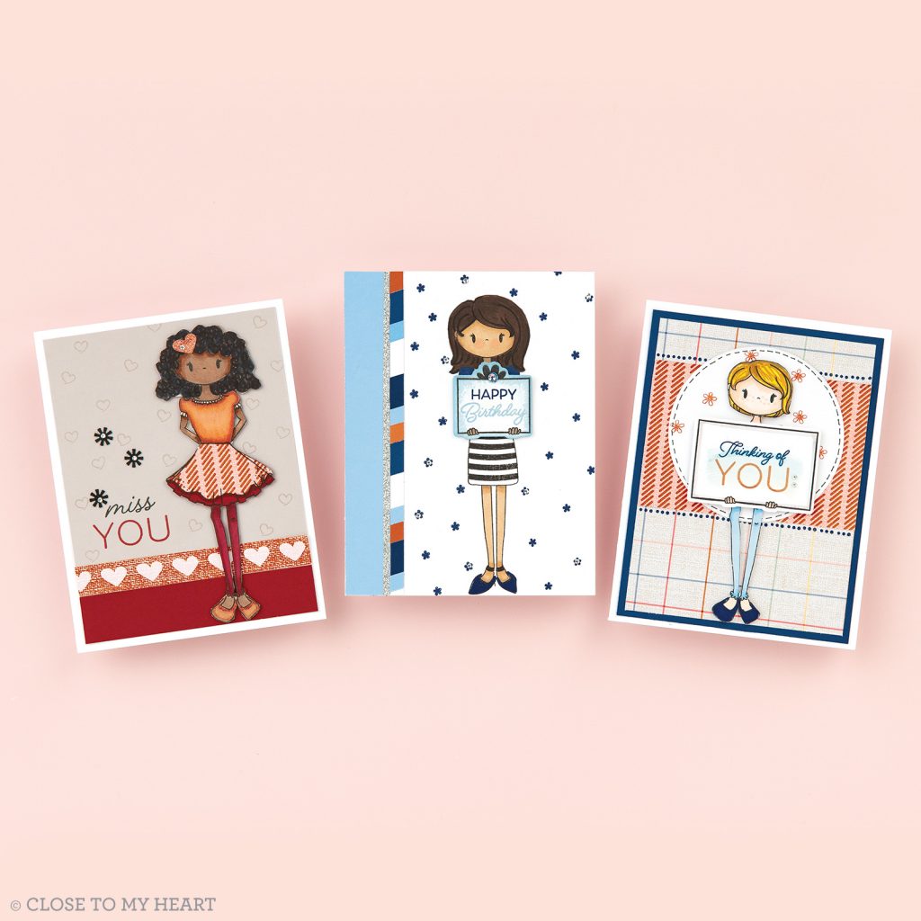 CTMH Little Miss Message Card Samples