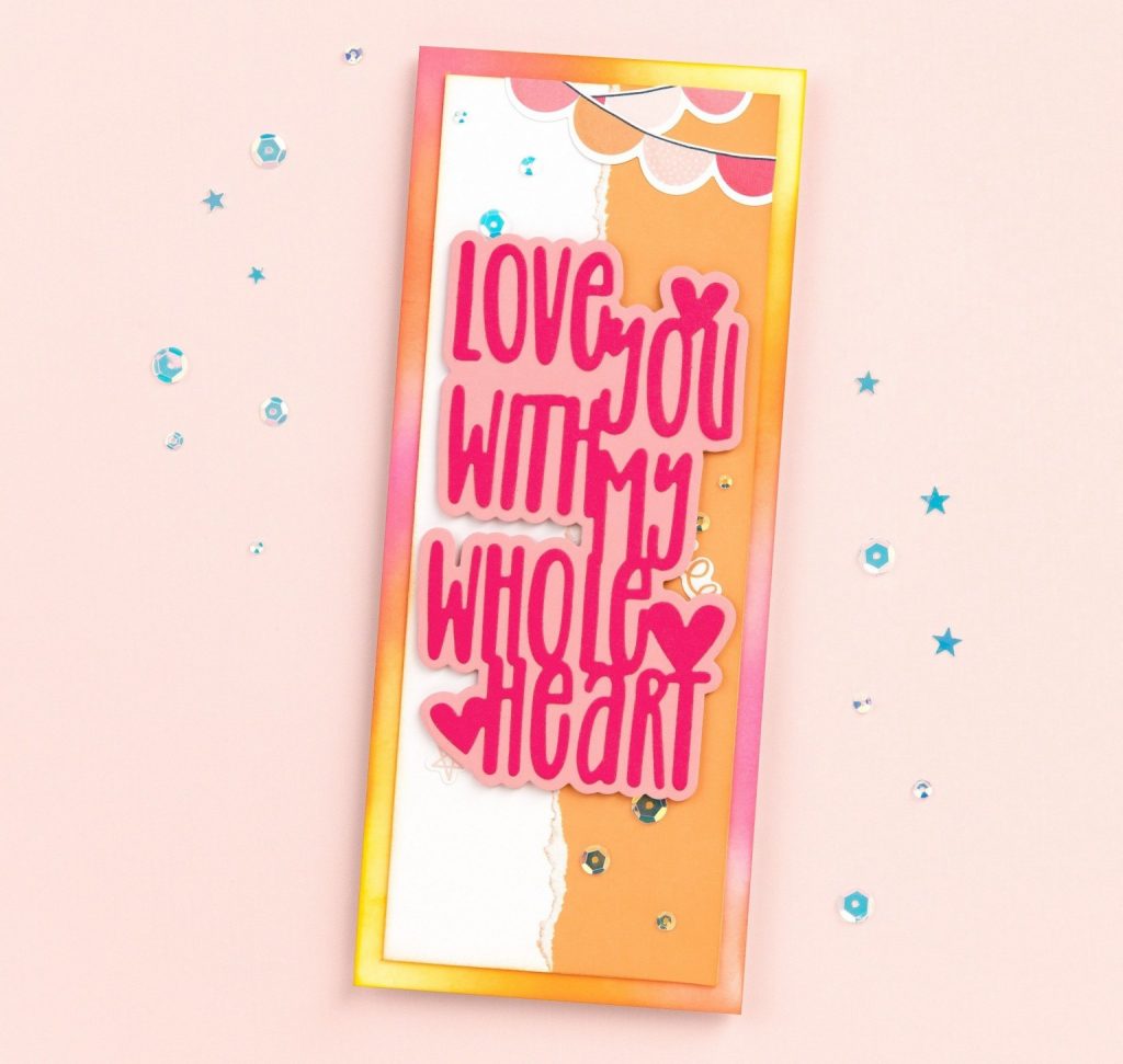 CTMH Love You Slimline Card