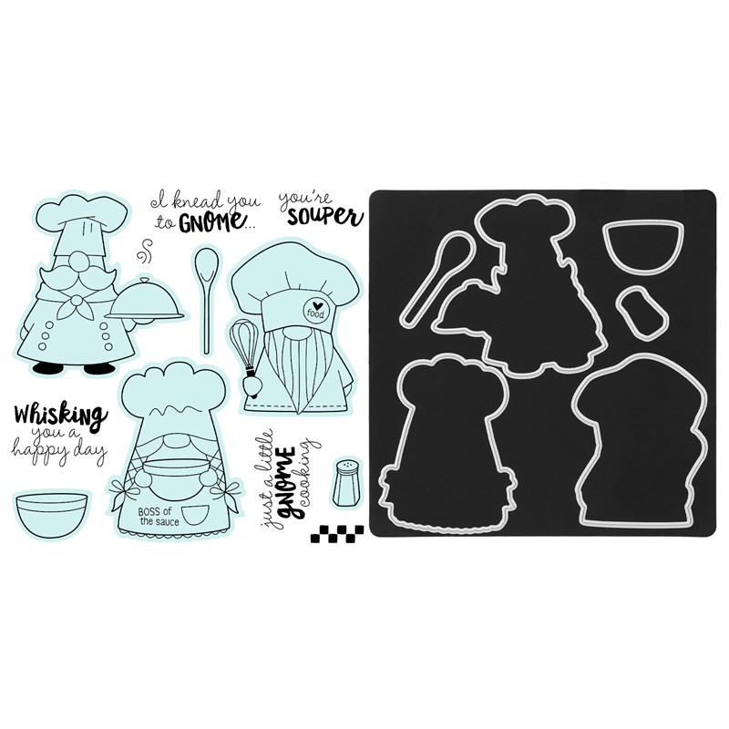 CTMH Kitchen Gnomes Stamp + Thin Cuts