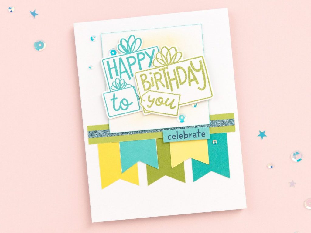 CTMH Birthday Pennant Card