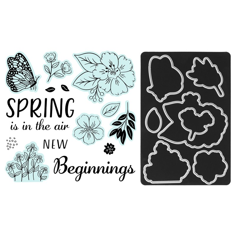 CTMH Daisy Meadows Scrapbooking Stamp + Thin Cuts