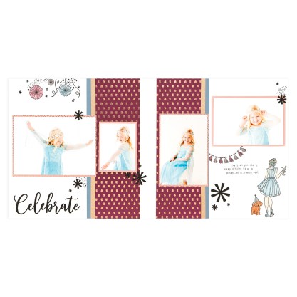 CTMH Party Girl Celebrate 2-Page Layout