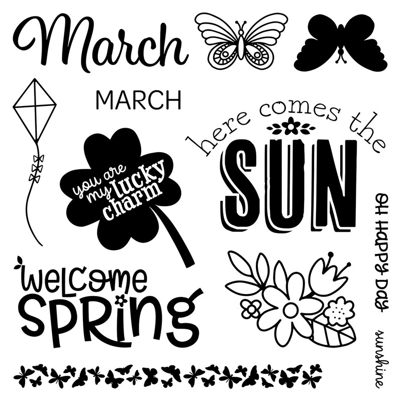 CTMH Months of the Year March Stamp Set