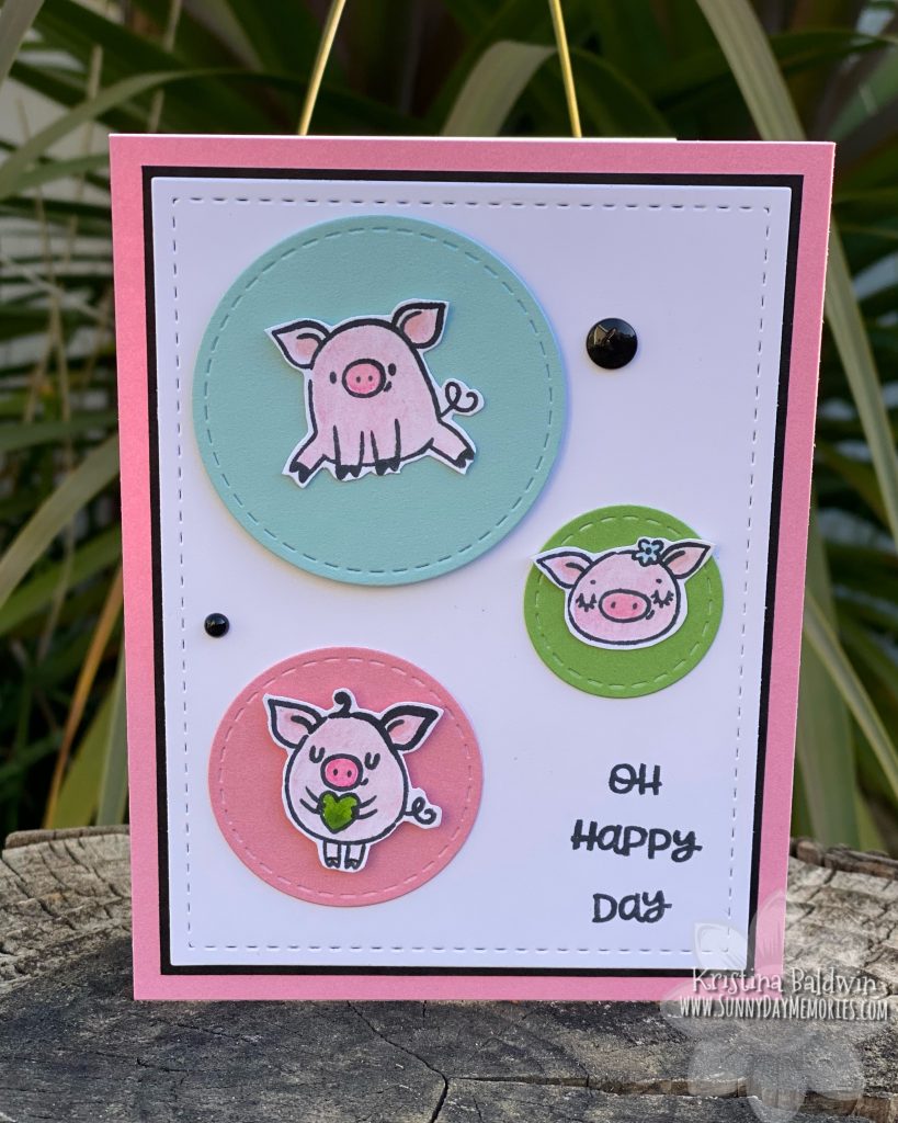 These Little Piggies Oh Happy Day Card