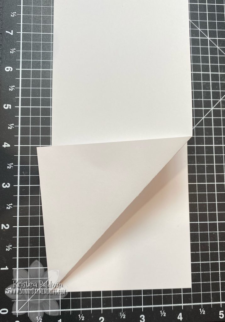 Step 1 DIY Fun Fold Slimline Card