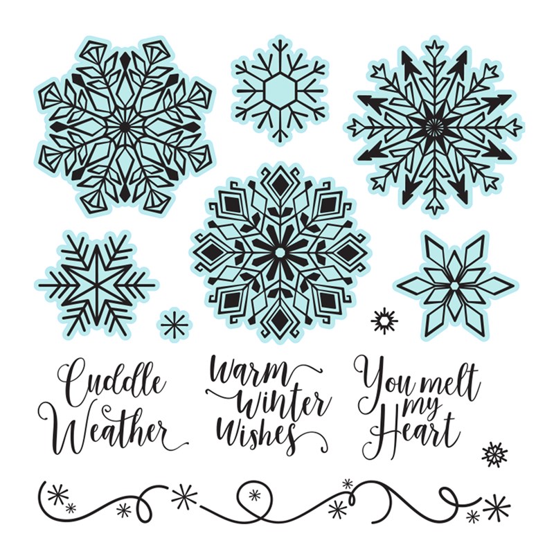 CTMH Elegant Snowflakes Stamp Set