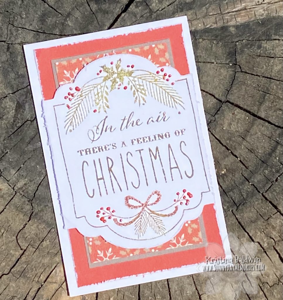 Mini Christmas Slimline Card