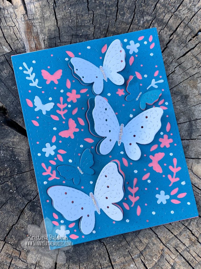 Butterfly Card with CTMH's 2020-2021 Retiring Colors