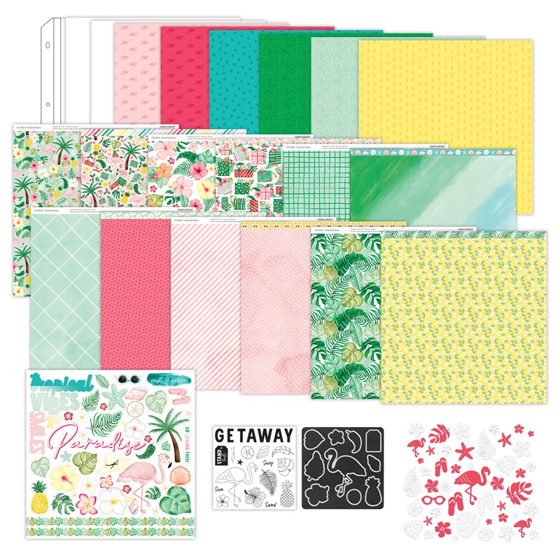 CTMH Deck the Palms Tropical Scrapbooking Kit