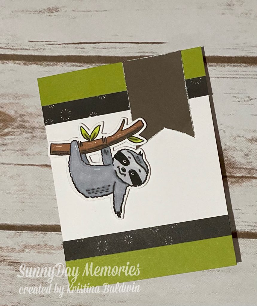 CTMH Take It Easy Sloth Card