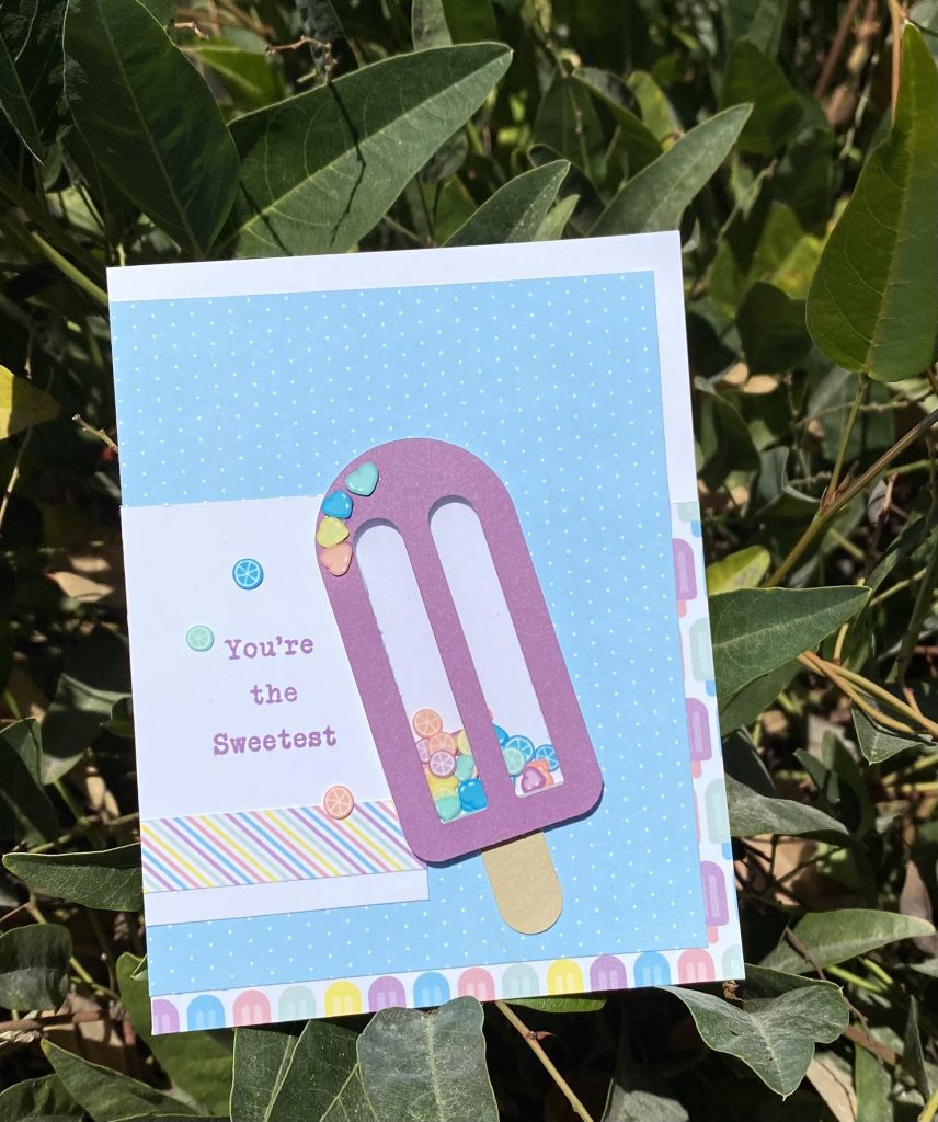 May Mystery Project Popsicle Shaker Card