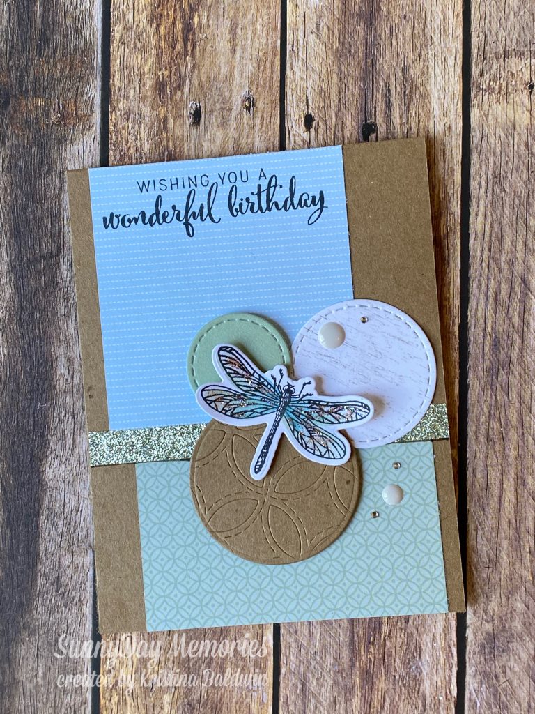 CTMH Wonderful Birthday Dragonfly Card