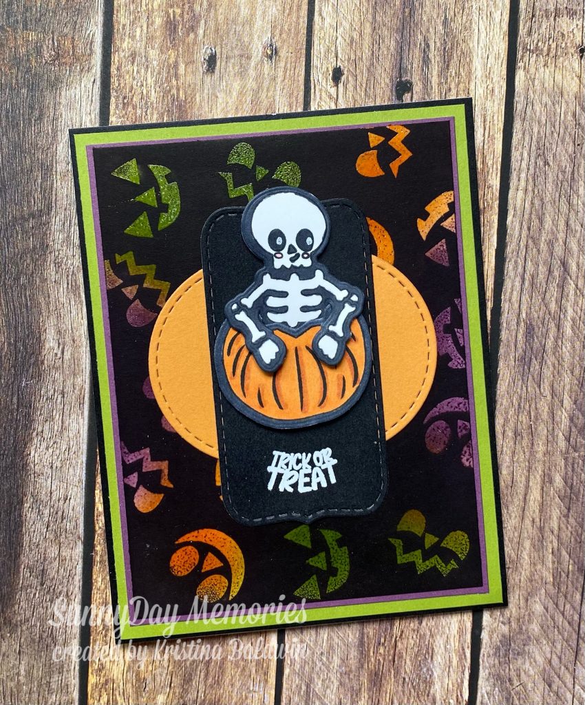 CTMH Trick or Treat Skeleton Card