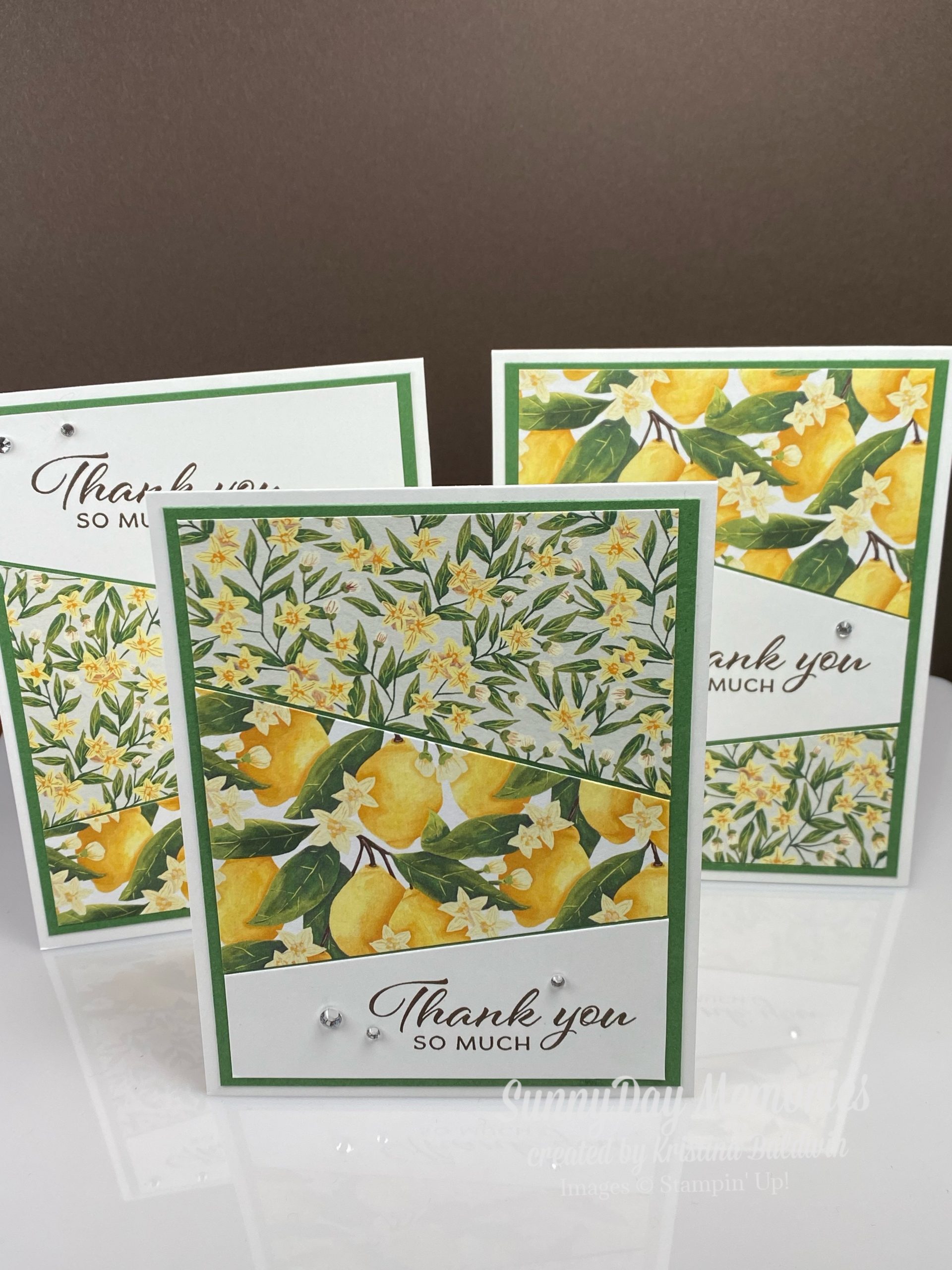 3-in-1 Mediterranean Blooms Thank You Cards